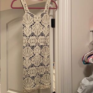 Black and white bodycon dress